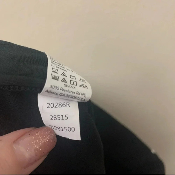 Spanx Perfect Pant in Ankle Piped Skinny Black Size Medium - Picture 13 of 13